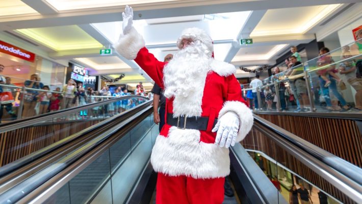 santa claus at Indooroopilly Shopping Centre!