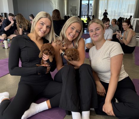 Puppy Yoga Meets Coconut Water in Brisbane